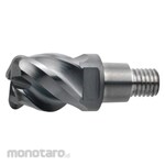 Mitsubishi Materials 4-blade, vibration-damping, carbide radius head for machining difficult-to-cut materials