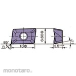 NACHI Chip Mata Bor Frais X's Mill Wavy