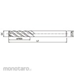 OSG Carbide Anti-Vibration End Mill Long Type Square Type AE-VML