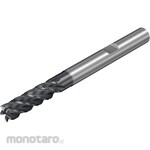 Sandvik CoroMillDura General Purpose Carbide Square End Mill with Neck and Weldon Shank (5-Flute)