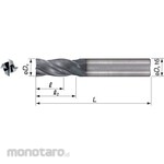 Sumitomo Electric Hard Metal GSX MILL 4-flute end mill with gash land GSX40000C-2D type