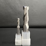 TOTIME Carbide square end mill, standard type, 40° lead angle, uncoated, 2 flutes.