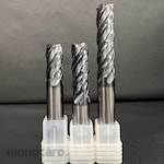 TOTIME Carbide square end mill, vibration-damping type, lead angle 35/38°, AlTiN coating, 4 flutes.