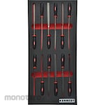 Kennedy File Set in Tool Control 1/3 Foam Inlay for Tool Cainets