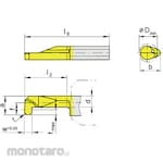 HORN Super Mini + Small Diameter Grooving Insert + L105 ~