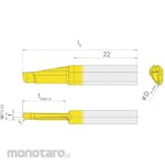 HORN Super Mini + Small Diameter Grooving Insert + RA105 ~