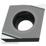 Mitsubishi Materials E-class insert for high-precision machining of small items, 80° diamond positive, MS7025