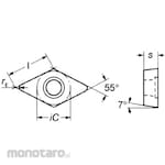 Sandvik Insert DCMT-UM (Mata Pahat Bubut)