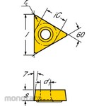 Sandvik Triangular positive insert CoroTurn 107 1525