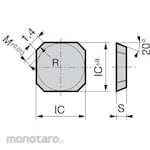 Sumitomo Electric Hard Metal Chip SECN