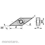 Sumitomo Electric Hard Metal Chip VNMG-UZ
