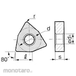 Sumitomo Electric Hard Metal Chip WNMG-GU