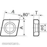 Sumitomo Electric Hard Metal Cutting Tools Insert (Mata Pahat Bubut)