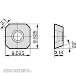 Sumitomo Electric Hard Metal Milling Insert SEET