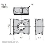 Sumitomo Electric Hard Metal SEC-Sumi Dual Mill Insert for TSX type LNEX1306 PNER-L type