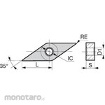 Sumitomo Electric Hard Metal Turning insert VNMG-FA