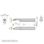 Tungaloy External & Internal Turning Tool A-SVJCR/L
