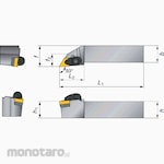 Tungaloy External & Internal Turning Tool ADJNR/L