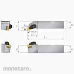 Tungaloy External & Internal Turning Tool ADQNR/L