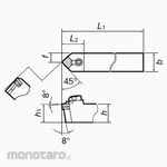 Tungaloy External & Internal Turning Tool CSDNN