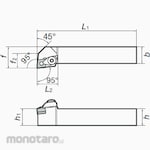 Tungaloy External & Internal Turning Tool DCLNR/L