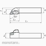 Tungaloy External & Internal Turning Tool DDJNR/L
