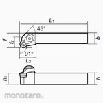 Tungaloy External & Internal Turning Tool DRGNR/L