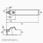 Tungaloy External & Internal Turning Tool MDPNN