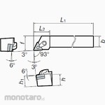 Tungaloy External & Internal Turning Tool MTJNR/L