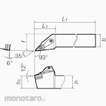 Tungaloy External & Internal Turning Tool MVJNR/L