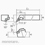 Tungaloy External & Internal Turning Tool MVQNR/L