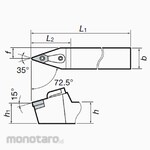 Tungaloy External & Internal Turning Tool MVVNN