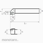 Tungaloy External & Internal Turning Tool PCLNR/L