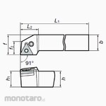 Tungaloy External & Internal Turning Tool PTGNR/L