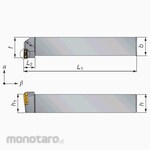 Tungaloy External & Internal Turning Tool TLFNR/L