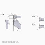 Tungaloy Grooving & Parting-Off Insert CTN(R/L)