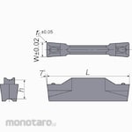 Tungaloy Grooving & Parting-Off Insert DTE