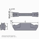 Tungaloy Grooving & Parting-Off Insert DTI