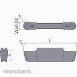 Tungaloy Grooving & Parting-Off Insert DTIU