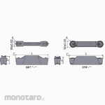 Tungaloy Grooving & Parting-Off Insert DTR