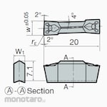 Tungaloy Grooving & Parting-Off Insert FLEXR/L