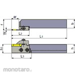 Tungaloy Grooving & Parting-Off Tool CGWSR/L-CGD