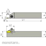 Tungaloy Grooving & Parting-Off Tool CGWSR/L-W