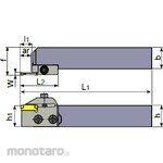 Tungaloy Grooving & Parting-Off Tool CGWSR/L-WG