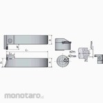 Tungaloy Grooving & Parting-Off Tool CTFVR/L