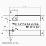 Tungaloy Grooving & Parting-Off Tool CTWR/L