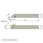 Tungaloy Grooving & Parting-Off Tool JCGSSR/L