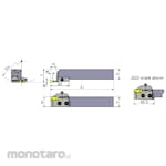 Tungaloy Grooving & Parting-off Tool CGWSR/L-FLR/L5TP
