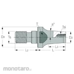 Tungaloy Tooling System Holder VAD-M TungMeister adaptor