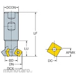 Sandvik U-Max Chamfer Milling Cutter
